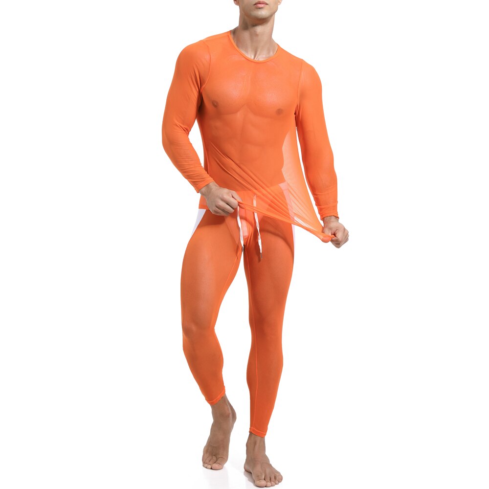 Mens fitness long-sleeved Workout Sportswear