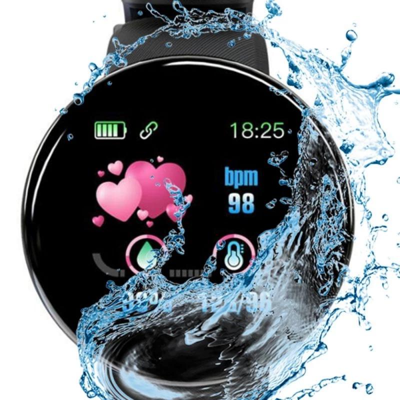 Smart Watch Round Blood Pressure Heart Rate Monitor