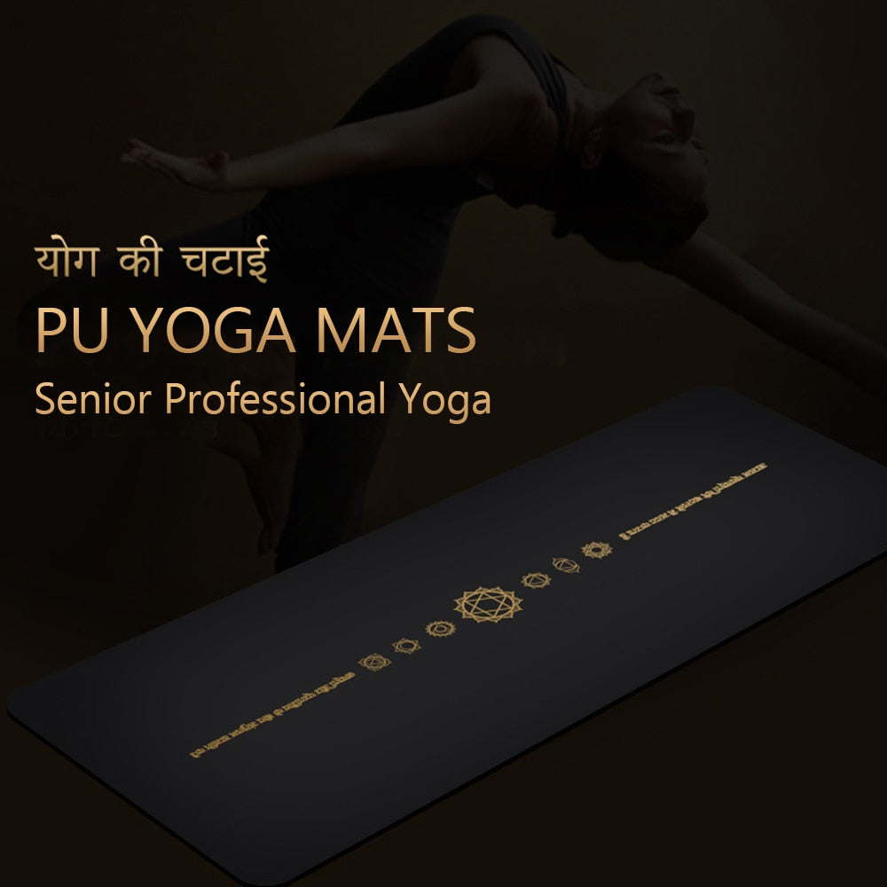 6Ft Rubber Hot Yoga Mat With Position Line