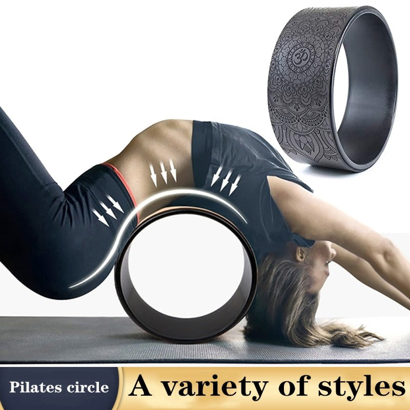 Yoga Roller Wheel Back Exercise Waist Fitness Accessories