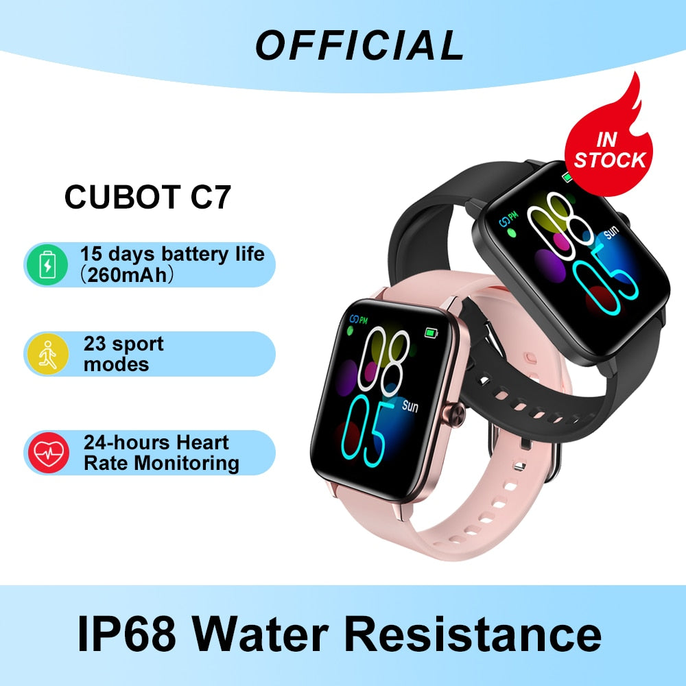 Waterproof Heart Rate Fitness Smart Watch