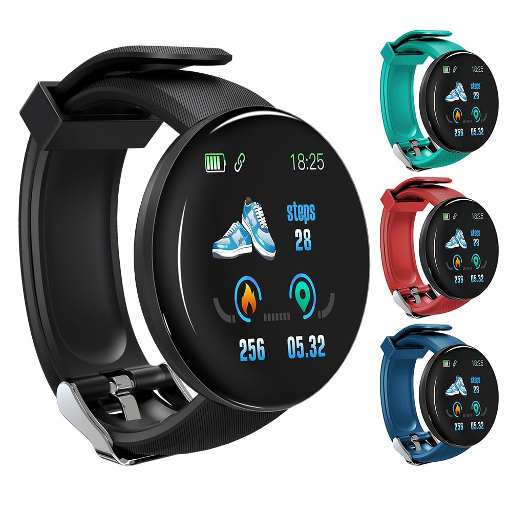 Smart Watch Round Blood Pressure Heart Rate Monitor